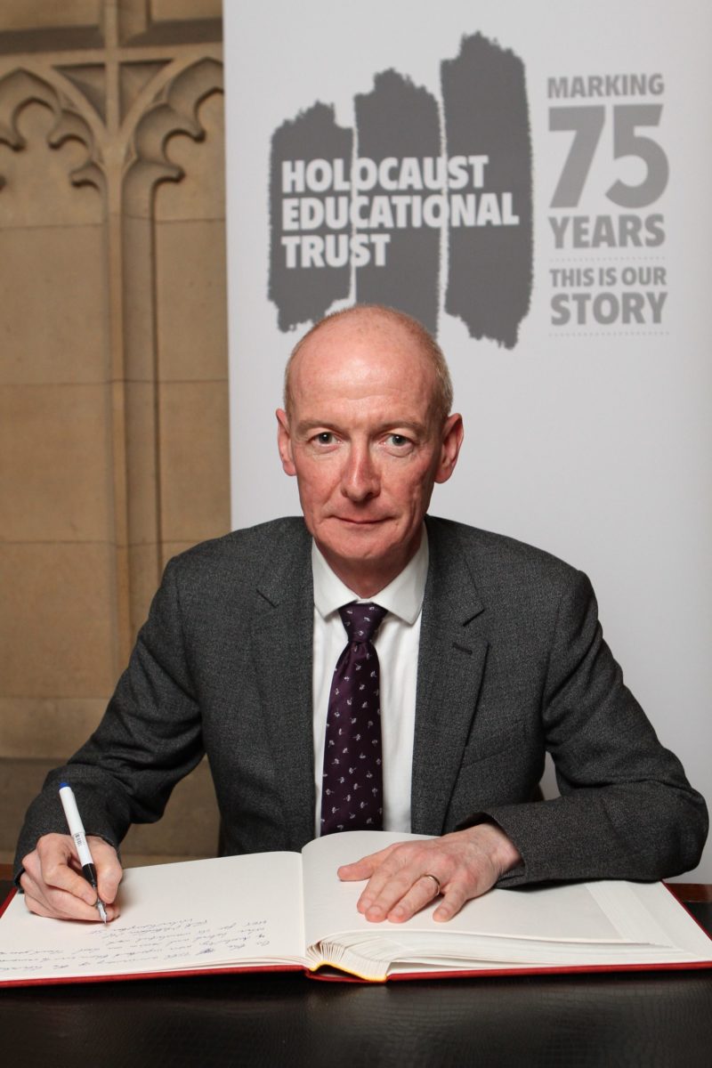 Signing the Holocaust Educational Trust Book of Commitment